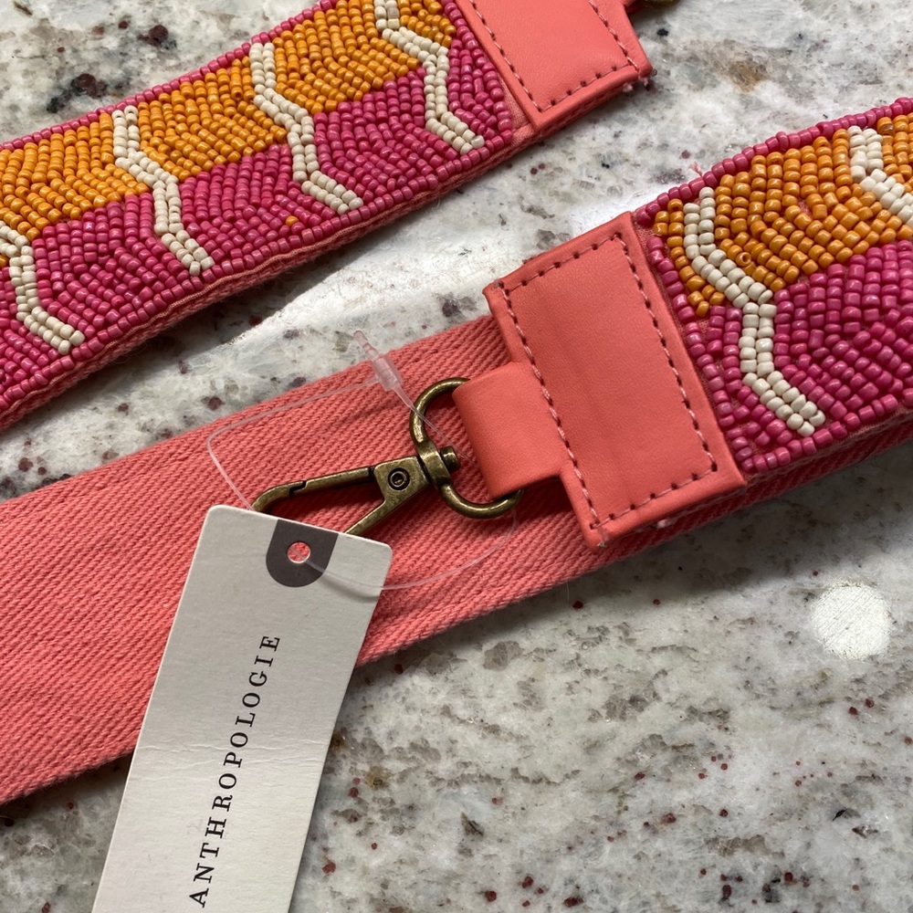 Bag strap.  Style up your computer bag, purse or tote with this beaded strap